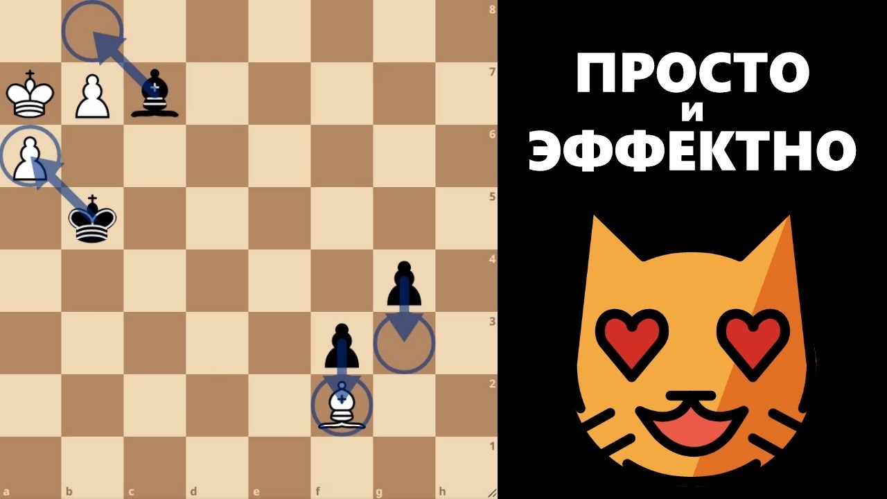 Просто и эффектно! #шахматы #chess #chesspuzzle #study #endgame #pawnendgame #эндшпиль