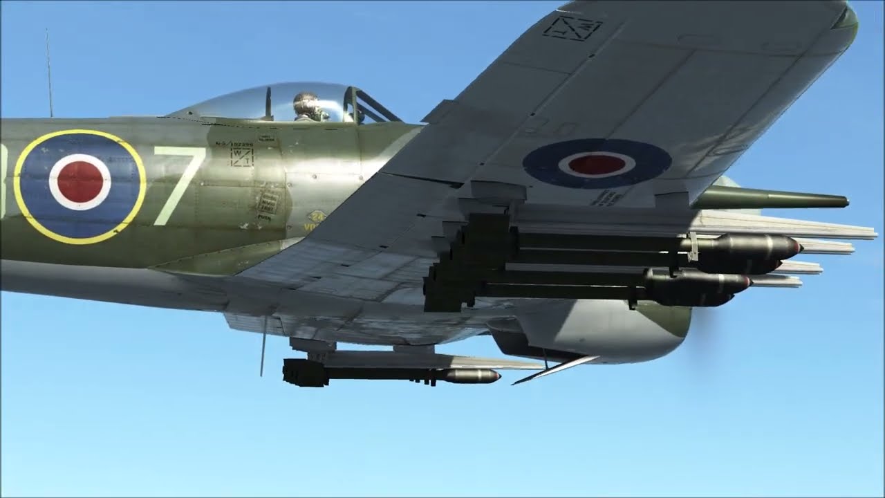 IL-2 Battle of Normandie: the Typhoon attacking a radar station