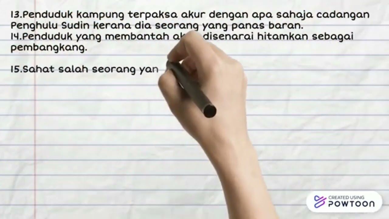 PERISTIWA CERPEN BUKIT EMAS