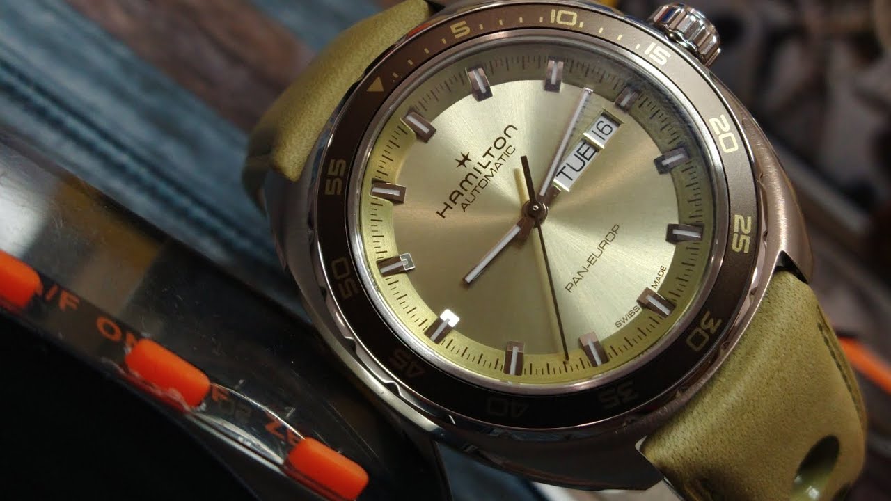 Hamilton H35445860 American Classic Pan Europ Day Date Auto