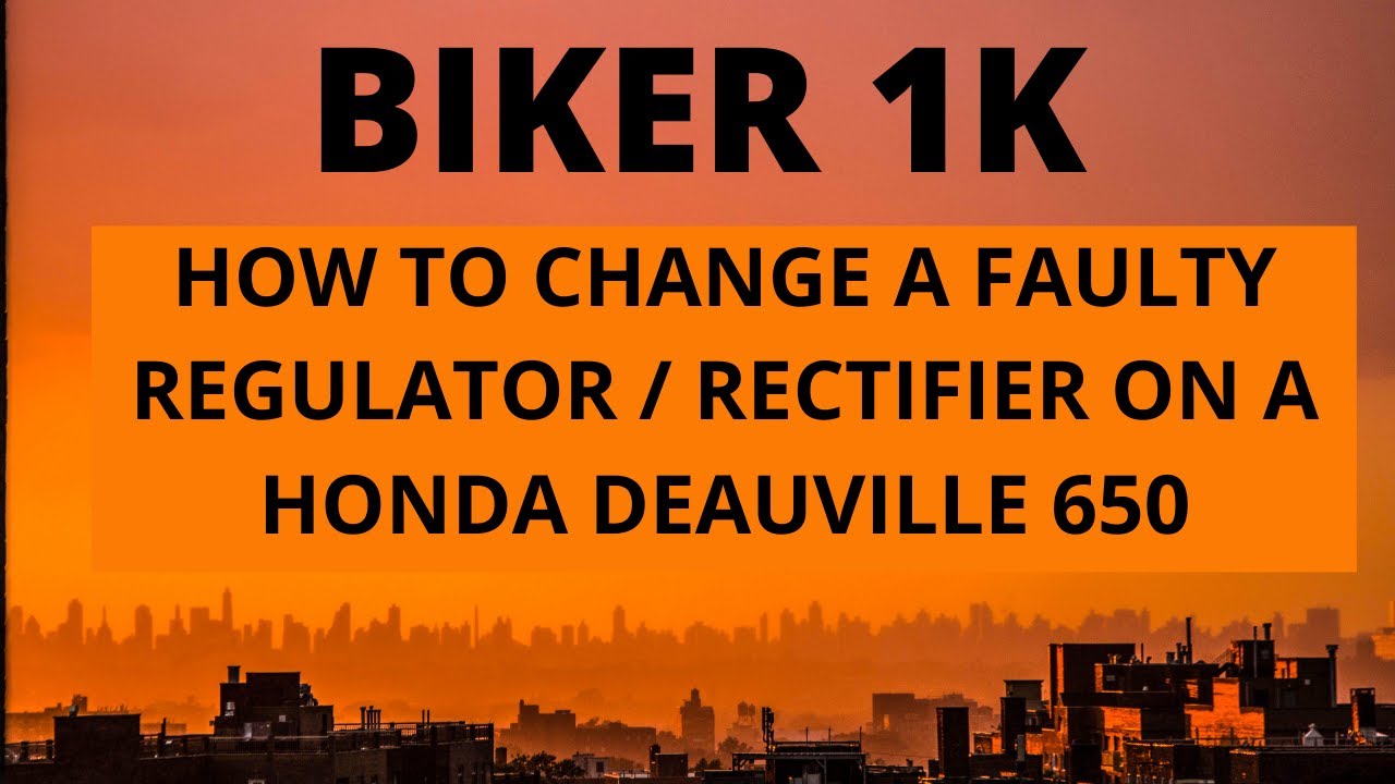 Regulator / Rectifier change on a Honda Deauville 650 and applying Heat Sink Paste