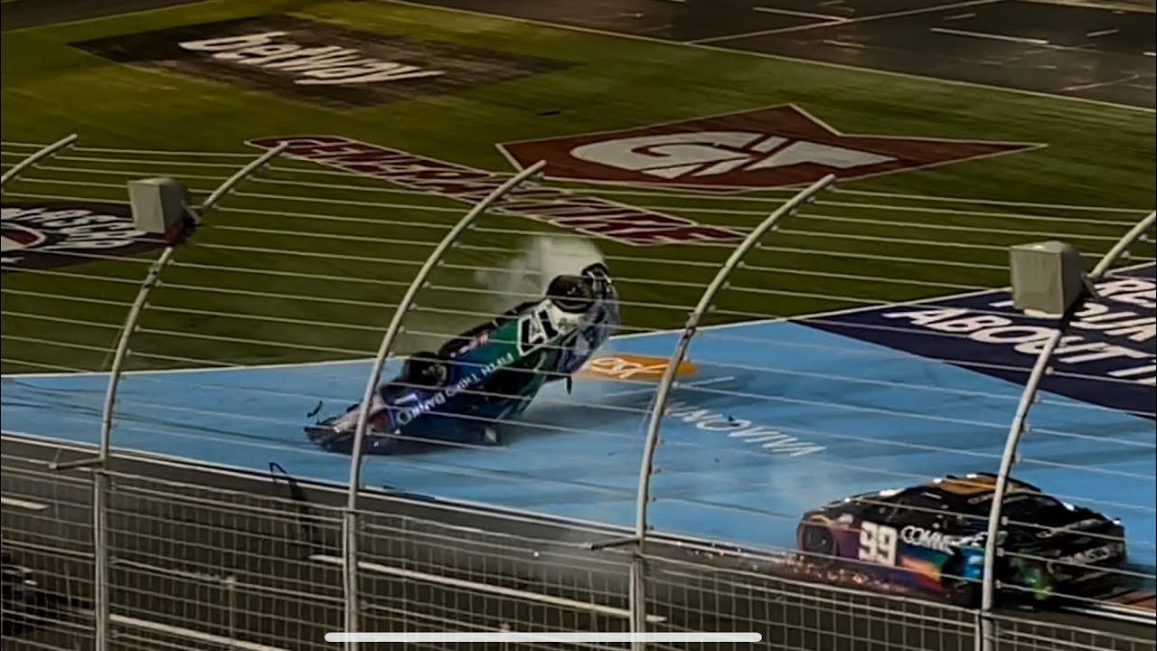 Chris Buescher takes a wild ride and flips during the 2022 Coca-Cola 600 | #nascar #racing
