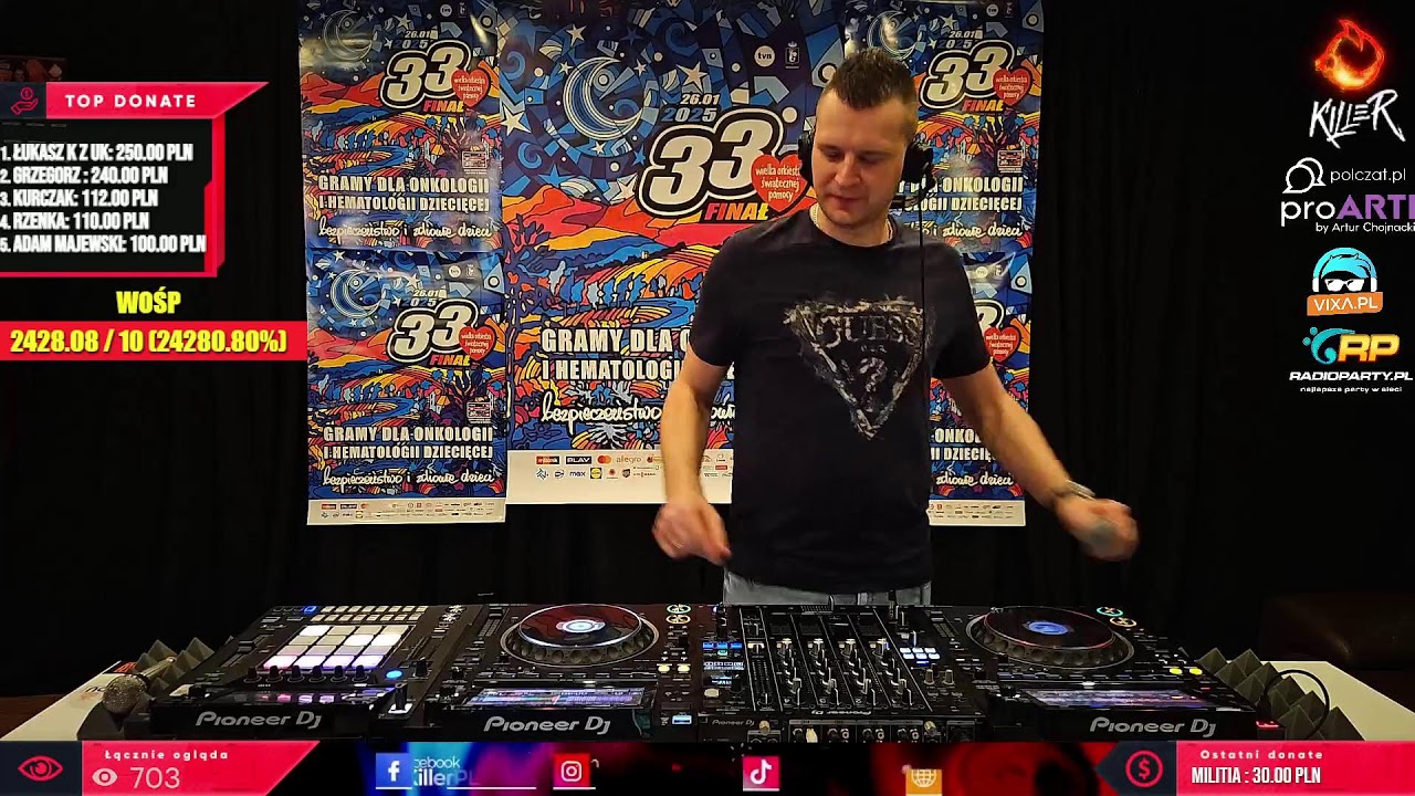 Dj Killer & Dj Cyprex Live Mix - Gramy Dla WOŚP 26.01.2025