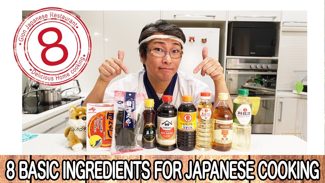 8 Basic ingredients for Japanese cooking