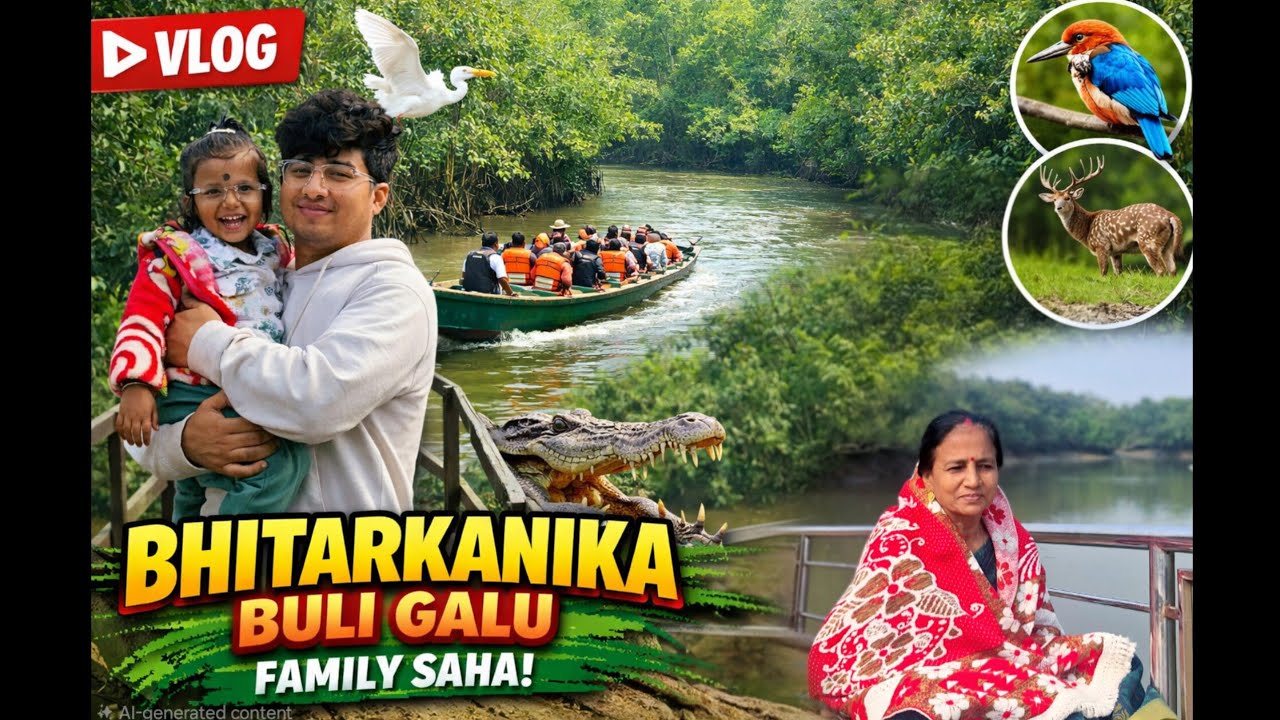Bhitarkanika Buli Galu Family Saha! | Crocodile Safari & Wildlife Vlog 🐊🌿 