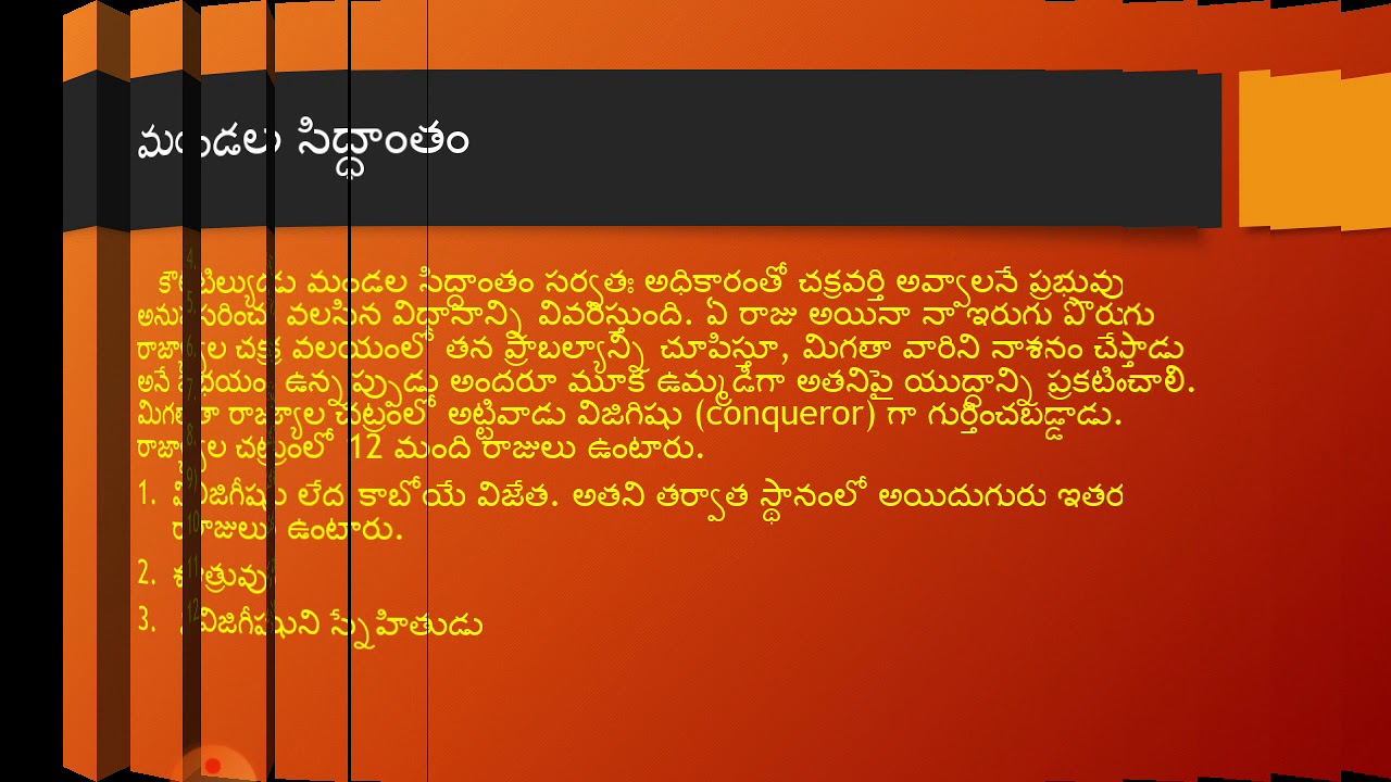 4  Political Views of Koutilya