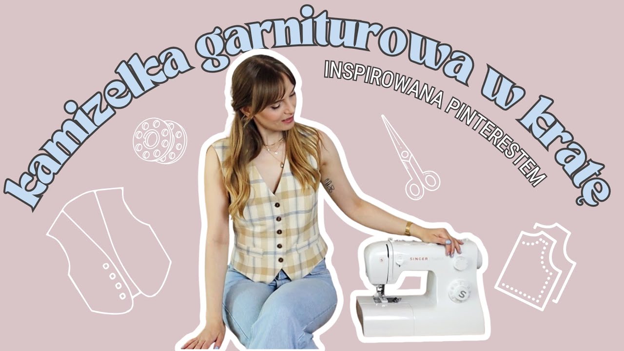 Szyję garniturową kamizelkę w kratę (inspirowaną moją tablicą na Pintereście) | DIY szycie