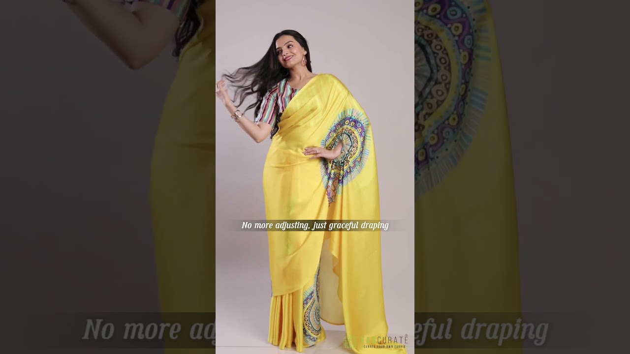 Say goodbye to adjusting your saree! The Free-Hand Sarees lets you move with ease without hassle.