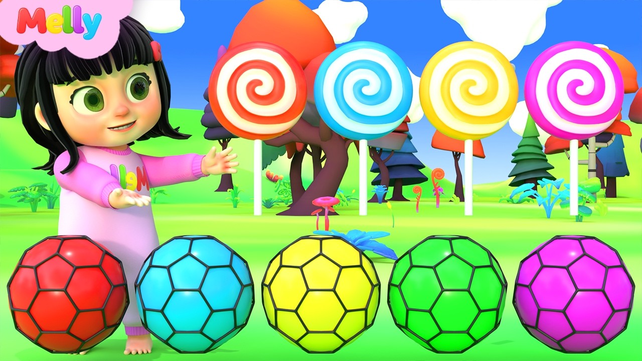 Pelotas Squishy de Colores &ndash; Familia de los Dedos | Melly en Espa&ntilde;ol &ndash; Canciones Infantiles