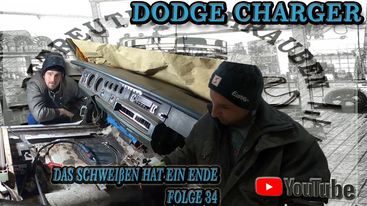 Dodge Charger 1968 Restauration Folge 34 Fertig schweißen Heckscheibenrahmen und Fußraum