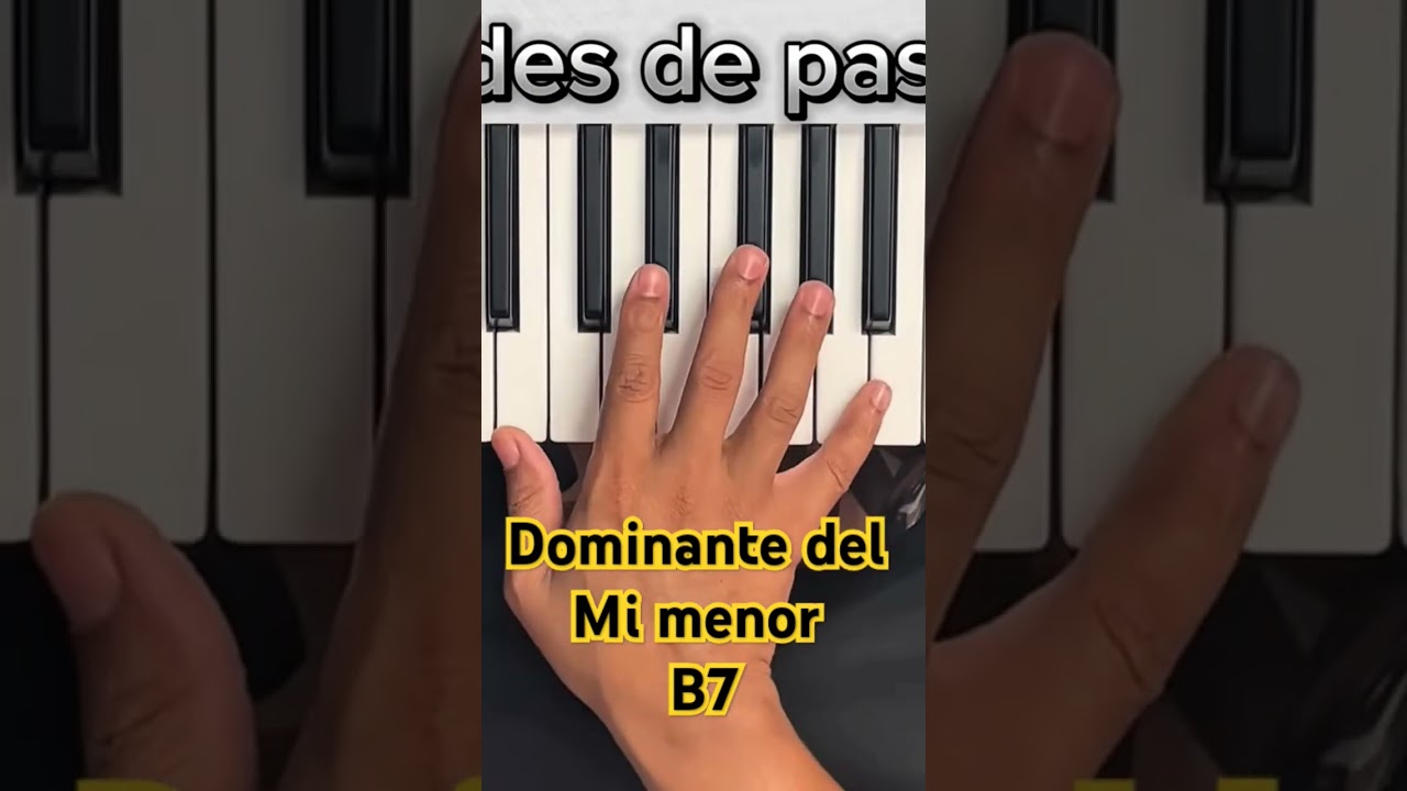 Acorde dominante del Mi menor #piano #music #musica #tutorial #pianotutorial #clasesdepiano