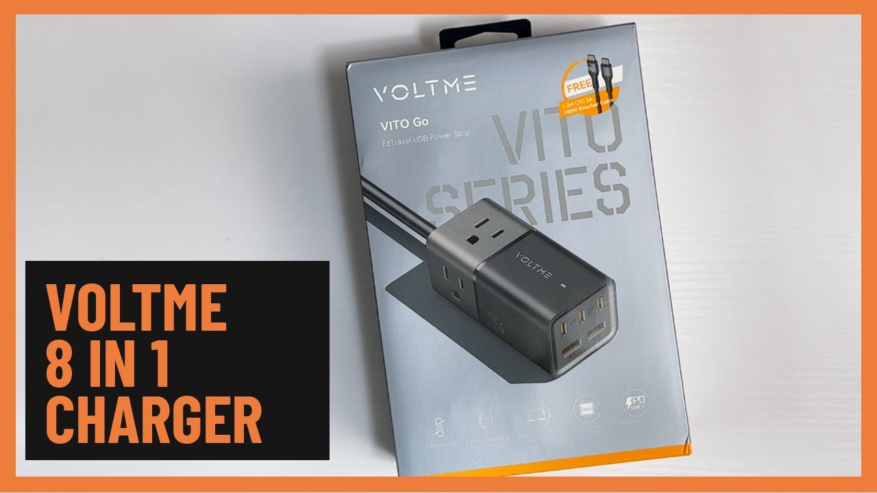 Voltme usb c power strip review 75w 8-in-1 charging station for macbook pro iphone 15 pro max