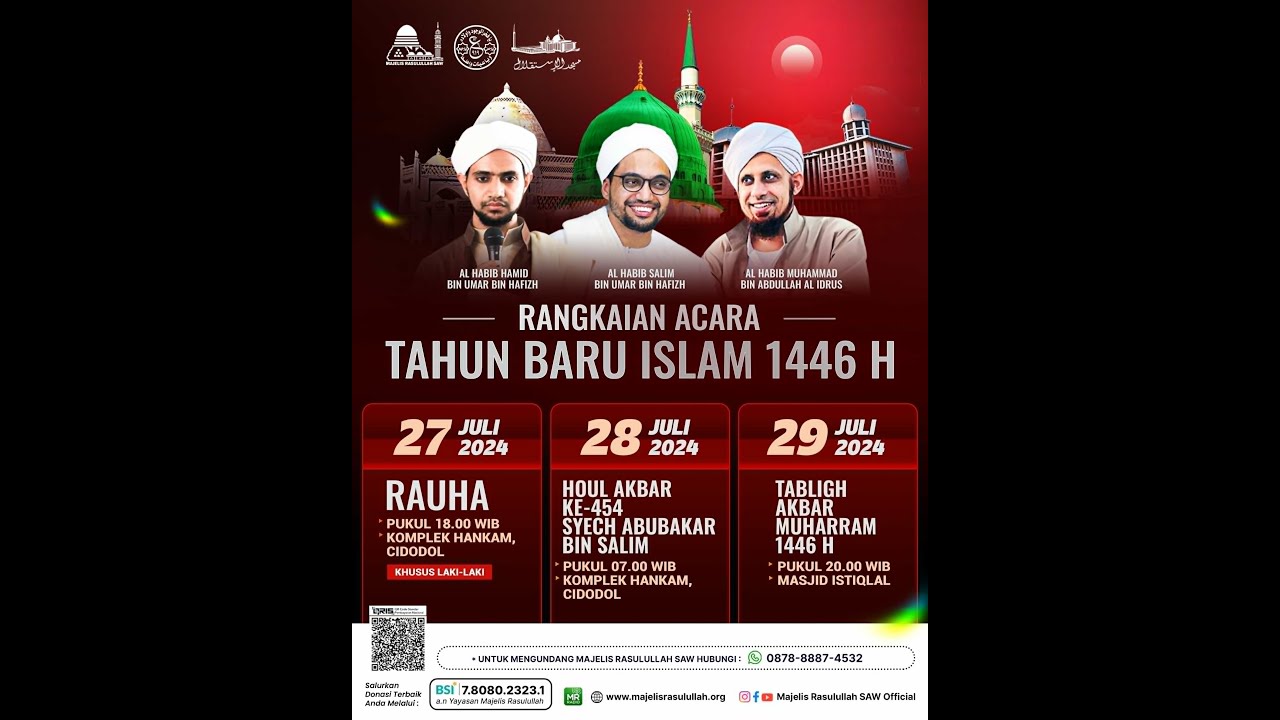 🔴 LIVE ON Tabligh Akbar Majelis Rasulullah SAW Tahun Baru Islam 1446 H
