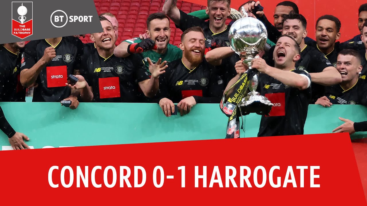 Concord Rangers vs Harrogate Town (0-1) | Skipper Wins It At Wembley | FA Trophy Final Highlights