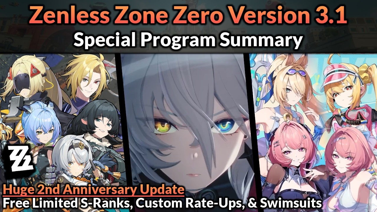 2nd Anniversary Update - Free Limited S-Ranks, Custom Banners, Swimsuits, & More! | ZZZ Version 3.1