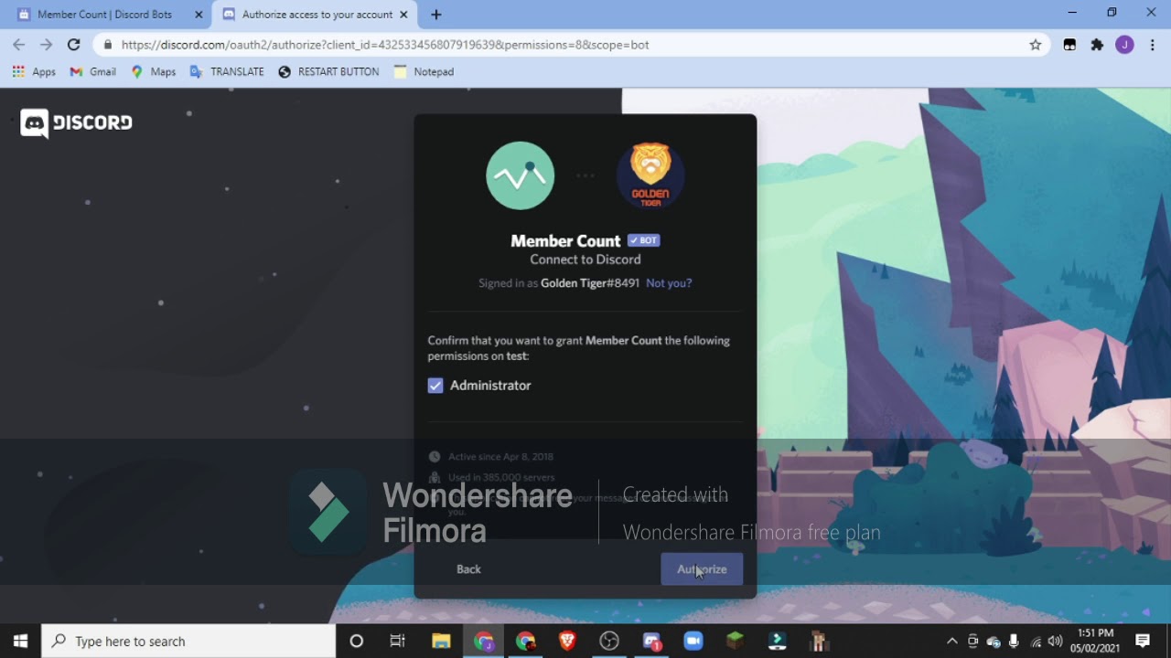 How to add Member Count in discord.