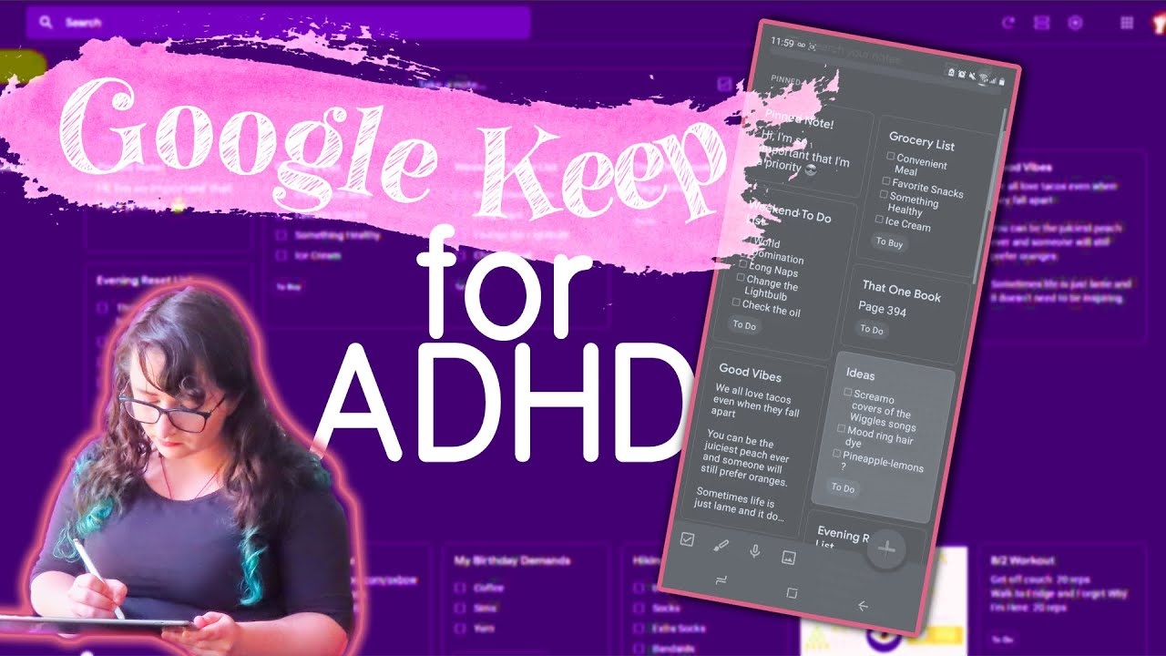 Google Keep for ADHD [Organization and Executive Dysfunction]