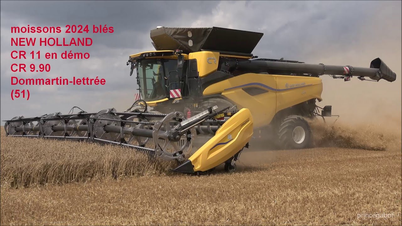 MOISSONS 2024 / CR11 / CR9.90 /NEW  HOLLAND / DOMMARTIN-LETTREE /MARNE /FRANCE /
