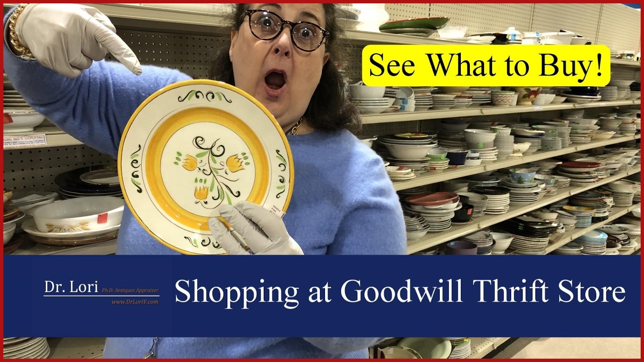 See What to Buy at Goodwill! Shop Popular Patterns, Vintage Glass, Jewelry - Thrift with Dr. Lori
