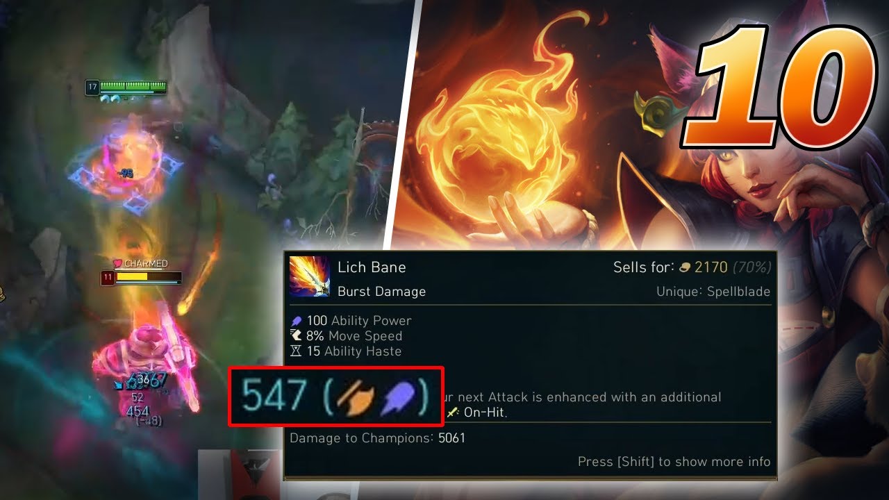 Nemesis | Ahri ONESHOT Tech Build 💫😍