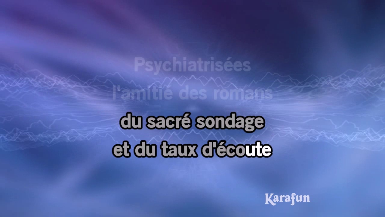 Karaoké Entre gris clair et gris foncé (live) - Jean-Jacques Goldman *