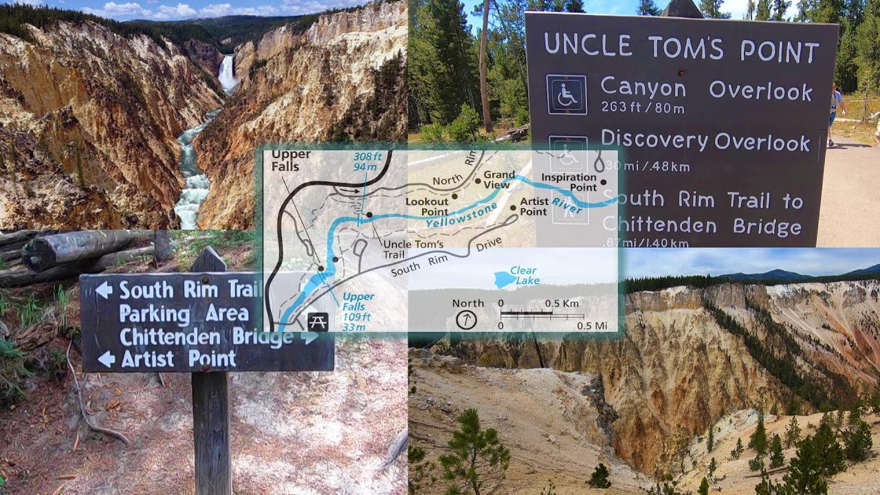 The Grand Canyon of Yellowstone National Park | Artist Point, Uncle Tom's Point, the South Rim Trail