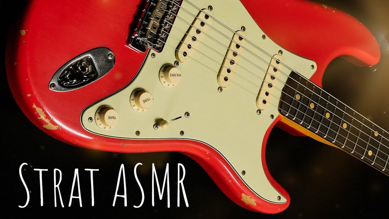 Stratocaster ASMR (ENG, adjusting, cleaning, tapping..)