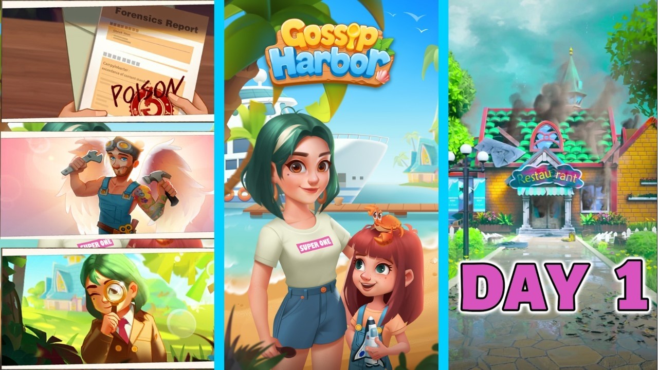 Gossip Harbor: We're Divorced | Day 1 #gossipharbor #decoration #mobilegame