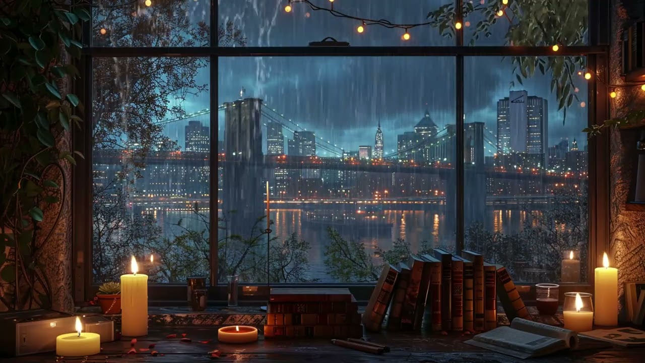 Rainy Window Café Ambience for When You Want Comfort, Calm, and a Peaceful Background