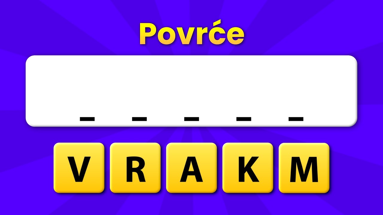 POGODI RIJEČ od 5 SLOVA! ➡️ Samo GENIJALCI uspiju svih 20 🧠