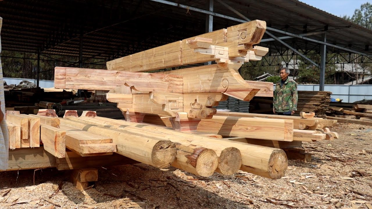 We Built A Huge Chinese Classcial Gate of Village vol.1