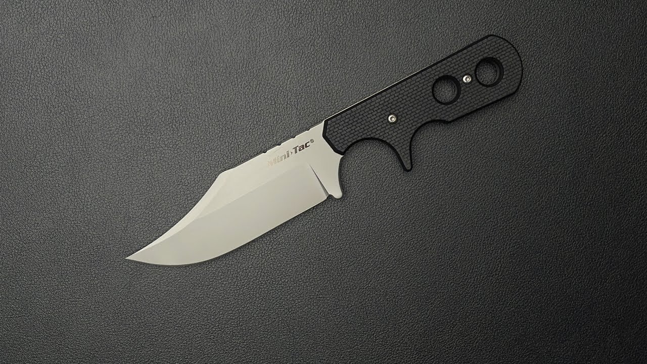 Cold Steel Mini Tac Bowie – lekki nóż EDC na szyję, zawsze pod ręką