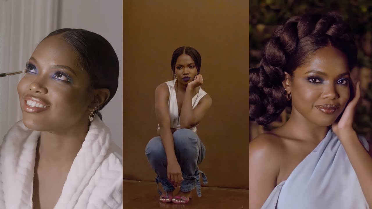 Behind the Scenes: Ryan Destiny shooting for Black Opal Beauty