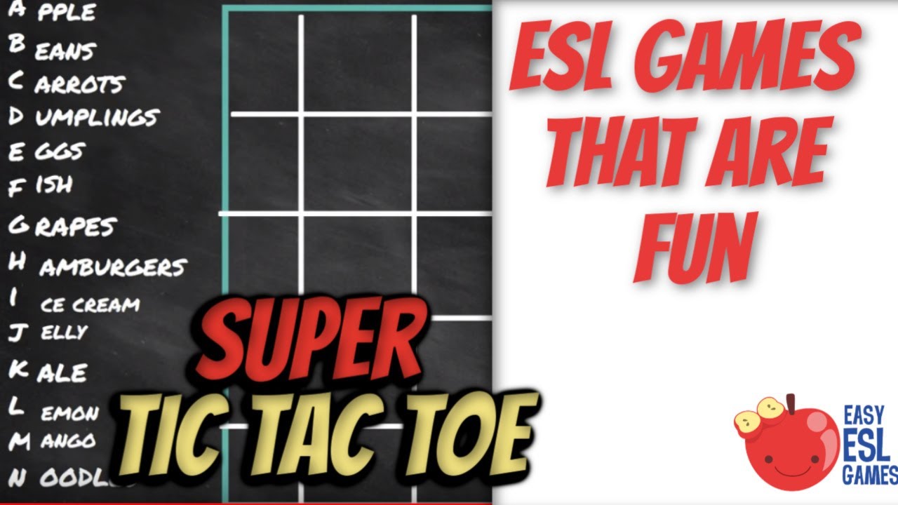ESL Games That Are Fun | Super Tic Tac Toe - Videos For Teachers