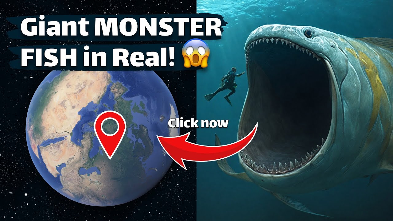 I found Giant MONSTER FISH 🐟 in Real on Google Maps 🌍 and Google Earth #googleearth #googlemaps