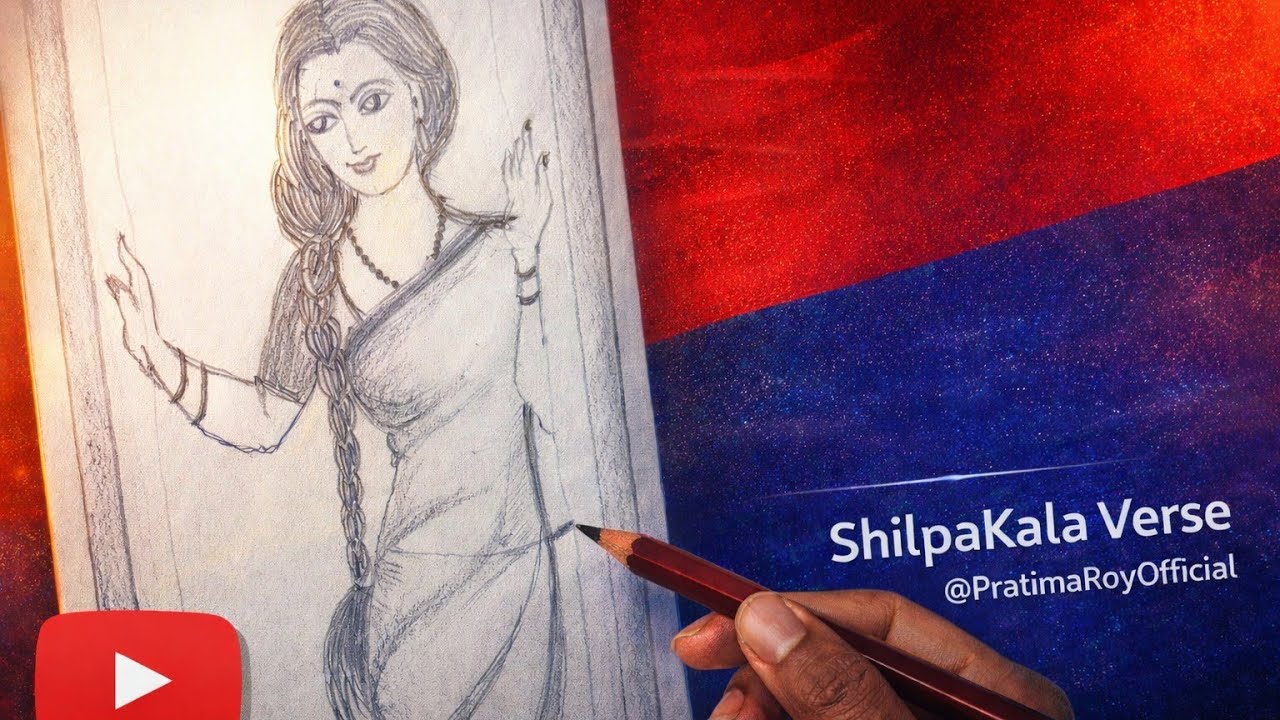 How To Draw Easy and Simple Step Woman Pencil Sketch 
