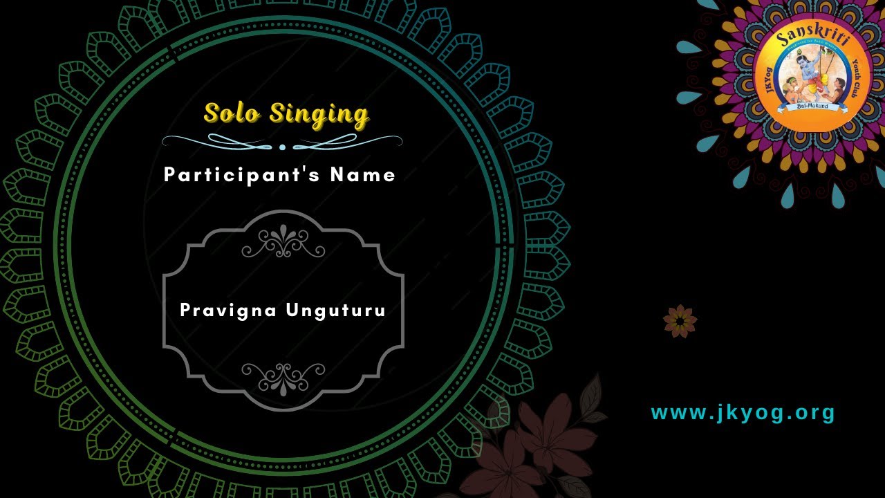 Sanskriti International | Solo Singing | Pravigna Unguturu