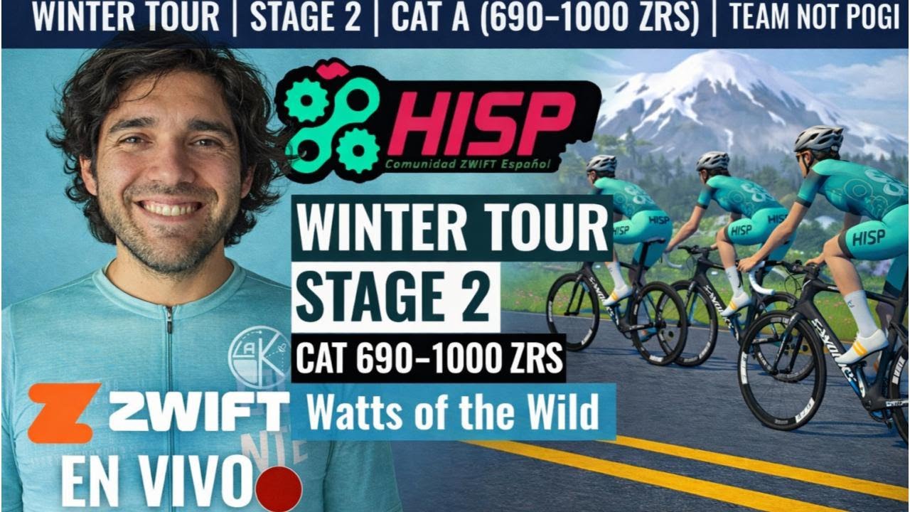 HISP WINTER TOUR 2025 STAGE 2 on Watts of the Wild, Watopia