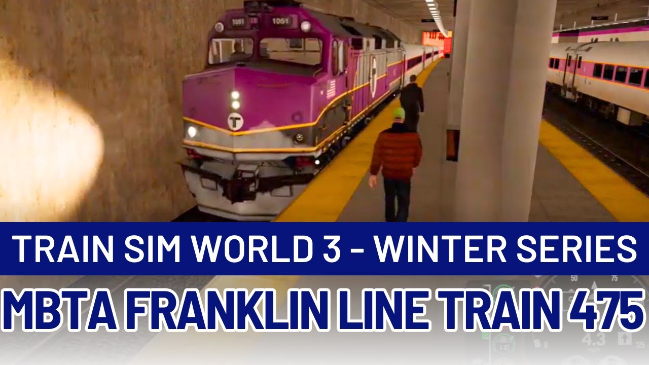 TSW3 Winter Series ❄️: MBTA Franklin Line Train 475 | Boston South - Readville [F40PH-3C]