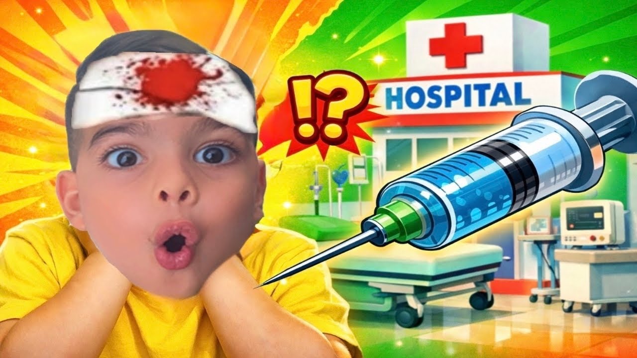 Eyvah Emir DEV İĞNEDEN çok Korktu 😱 Korkunc Adamdan Saklandı ‼️ EMİR HASTA OLDU