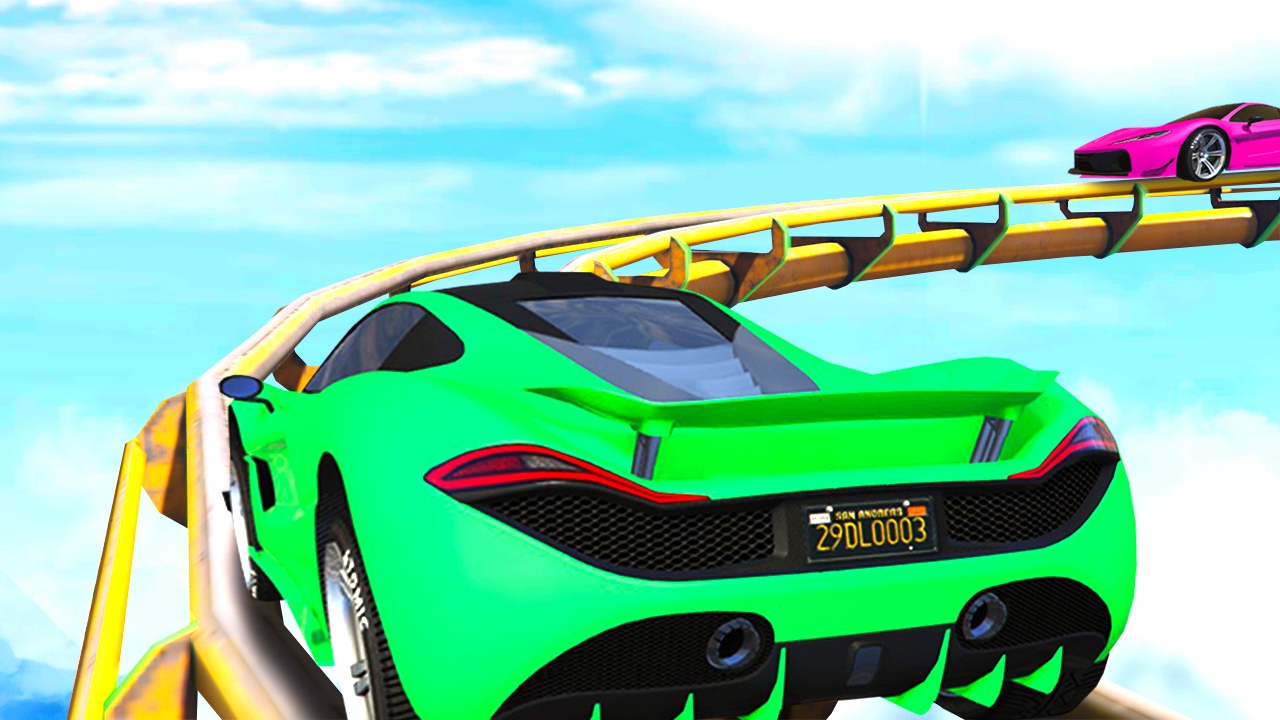 ROLLERCOASTER GTA 5 BATTLE! (GTA 5 Funny Moments)