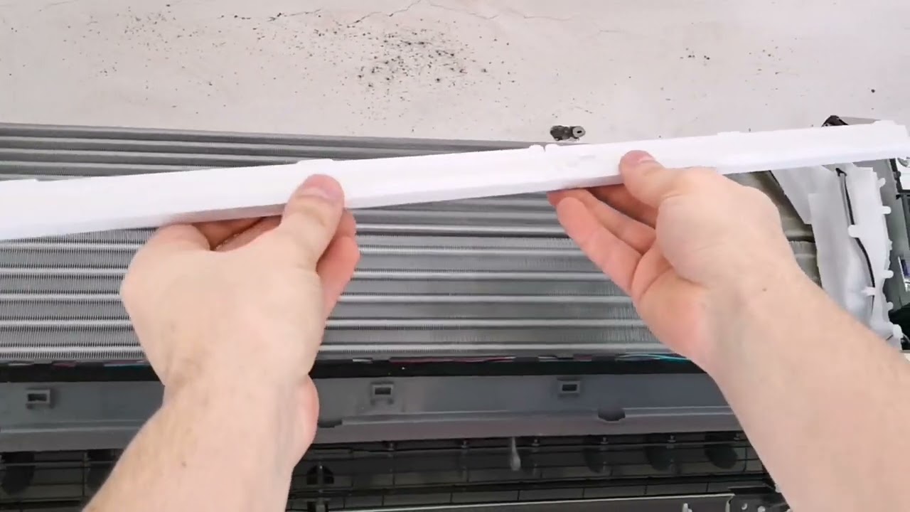 how to open and clean mitsubishi msz