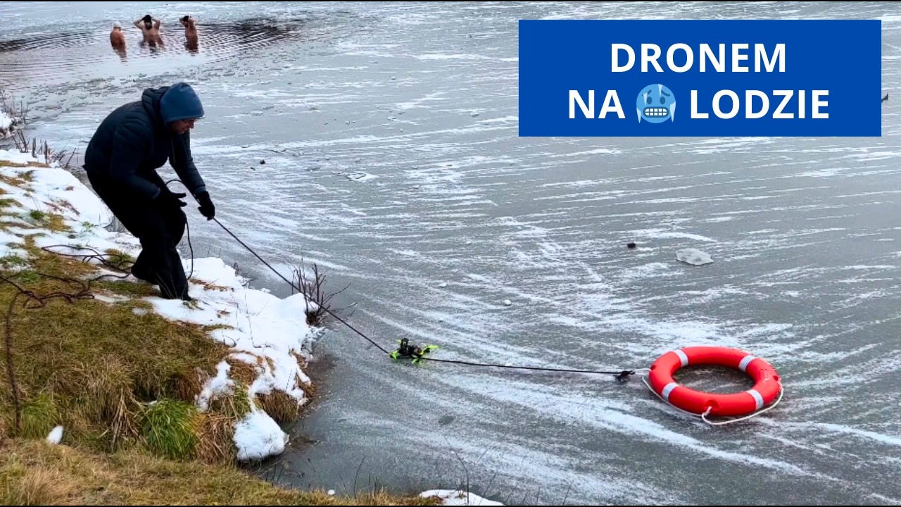 Latamy przy -10° C 🥶 Jazda figurowa dronem po lodzie