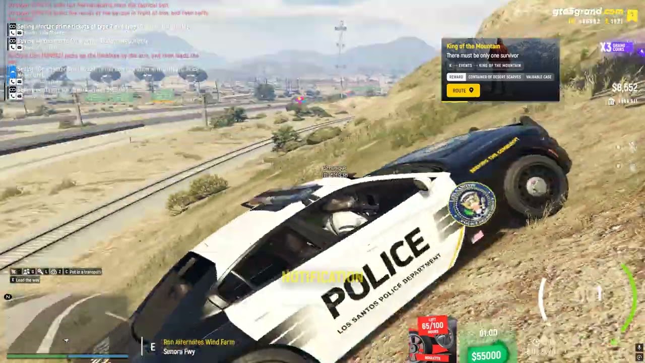 GTA 5 Grand RP LSPD OMG HighWay They Are Want To Kills US