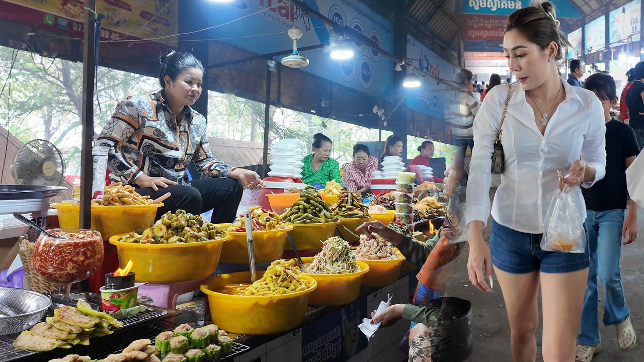🇰🇭 Amazing Cambodian Street Food 2026  Rural Market Walking Tour Experience