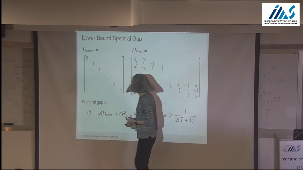 Hamiltonian Complexity III. (Sandy Irani)