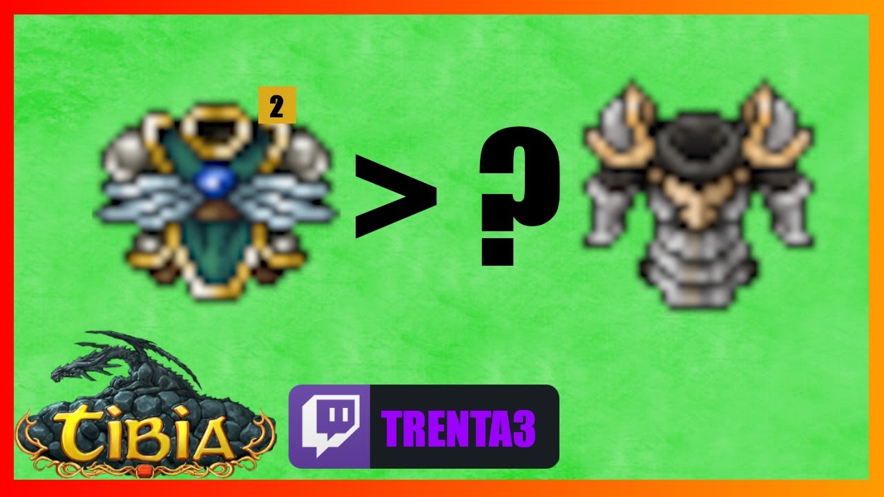 TIBIA | ORNATE CHESTPLATE T2 VS FALCON PLATE | ¿CUAL ES MEJOR?