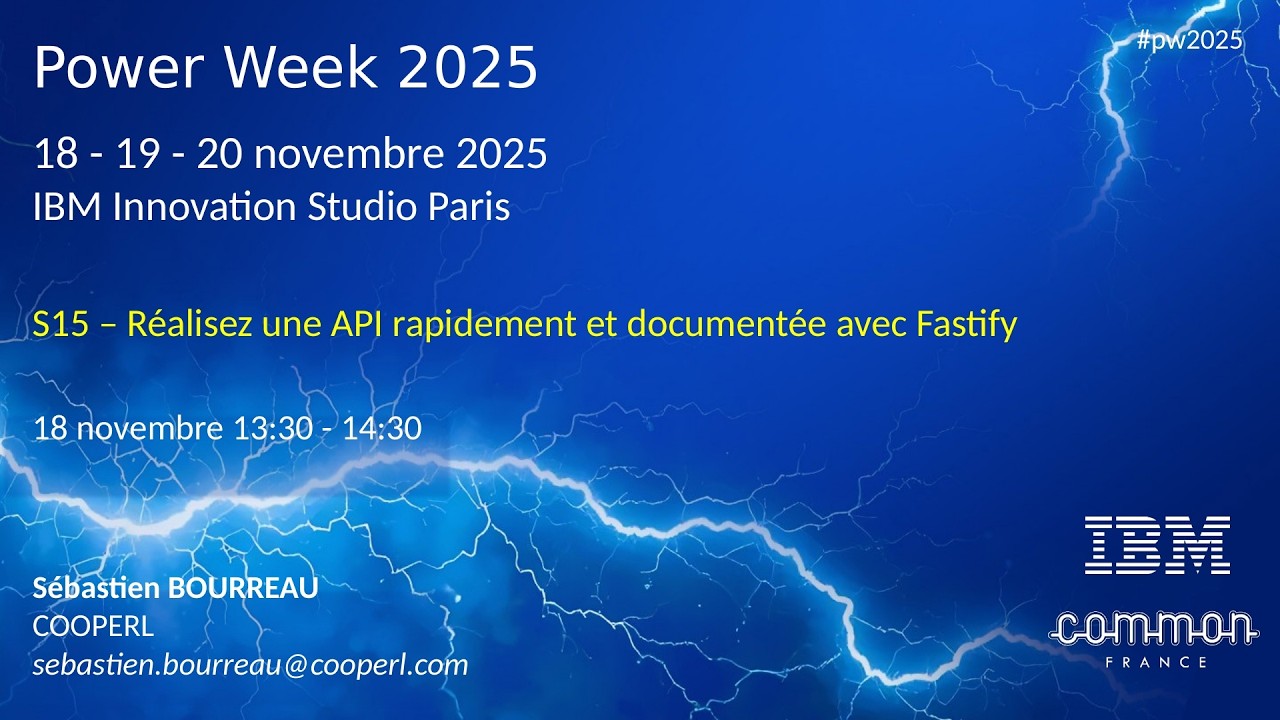 Power Week 2025 - S15 - Réalisez une API rapidement et documentée avec Fastify