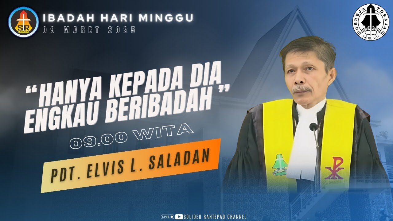 [LIVE] Ibadah Hari Minggu | 09/03/2025 pukul 09:00 WITA | Gereja Toraja Jemaat Rantepao