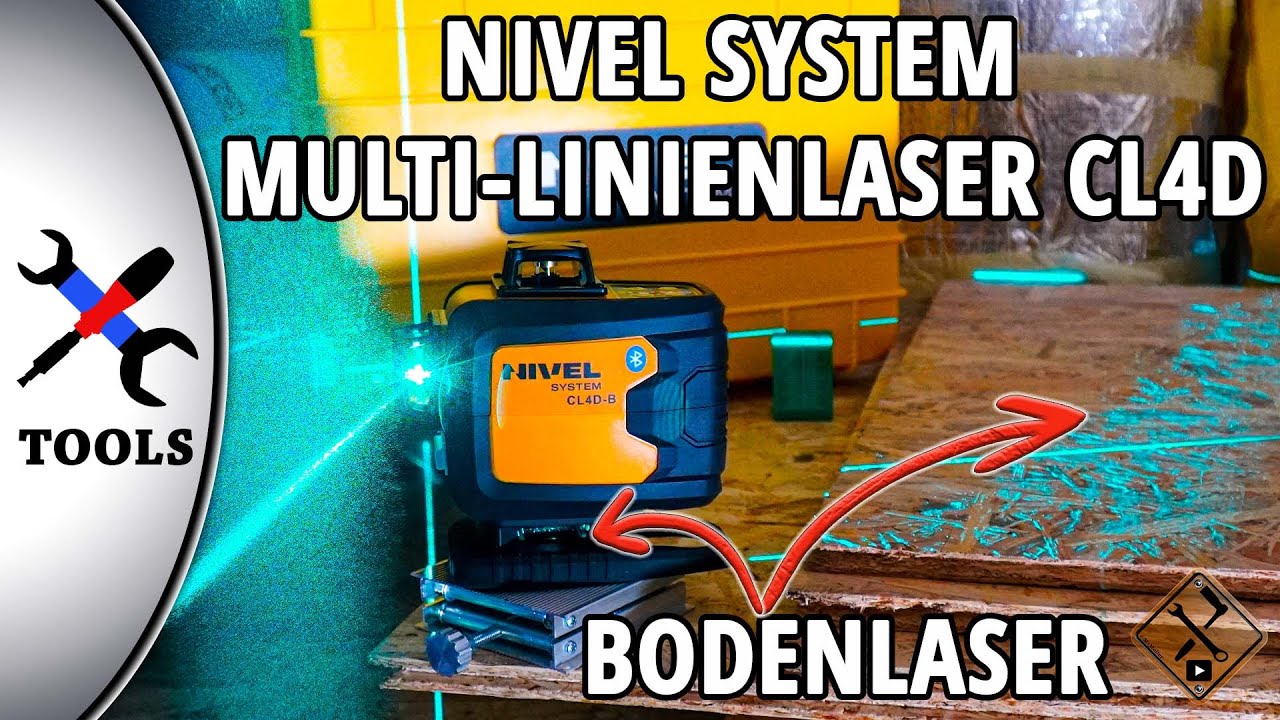 Multi-Linienlaser Nivel System CL4D mit Laser für bodennahe Anwendungen!